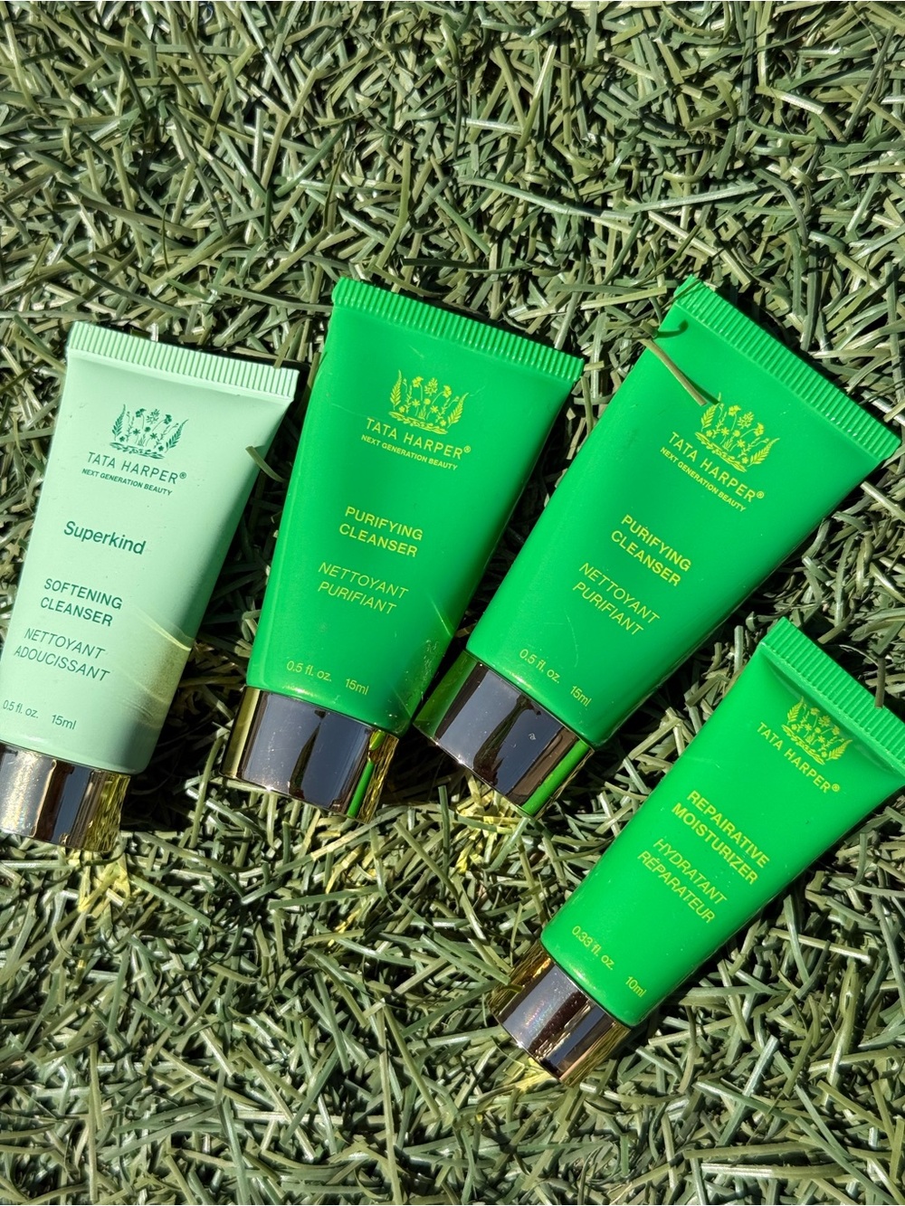 ✨ Tata Harper collection of luxury travel-size skincare products